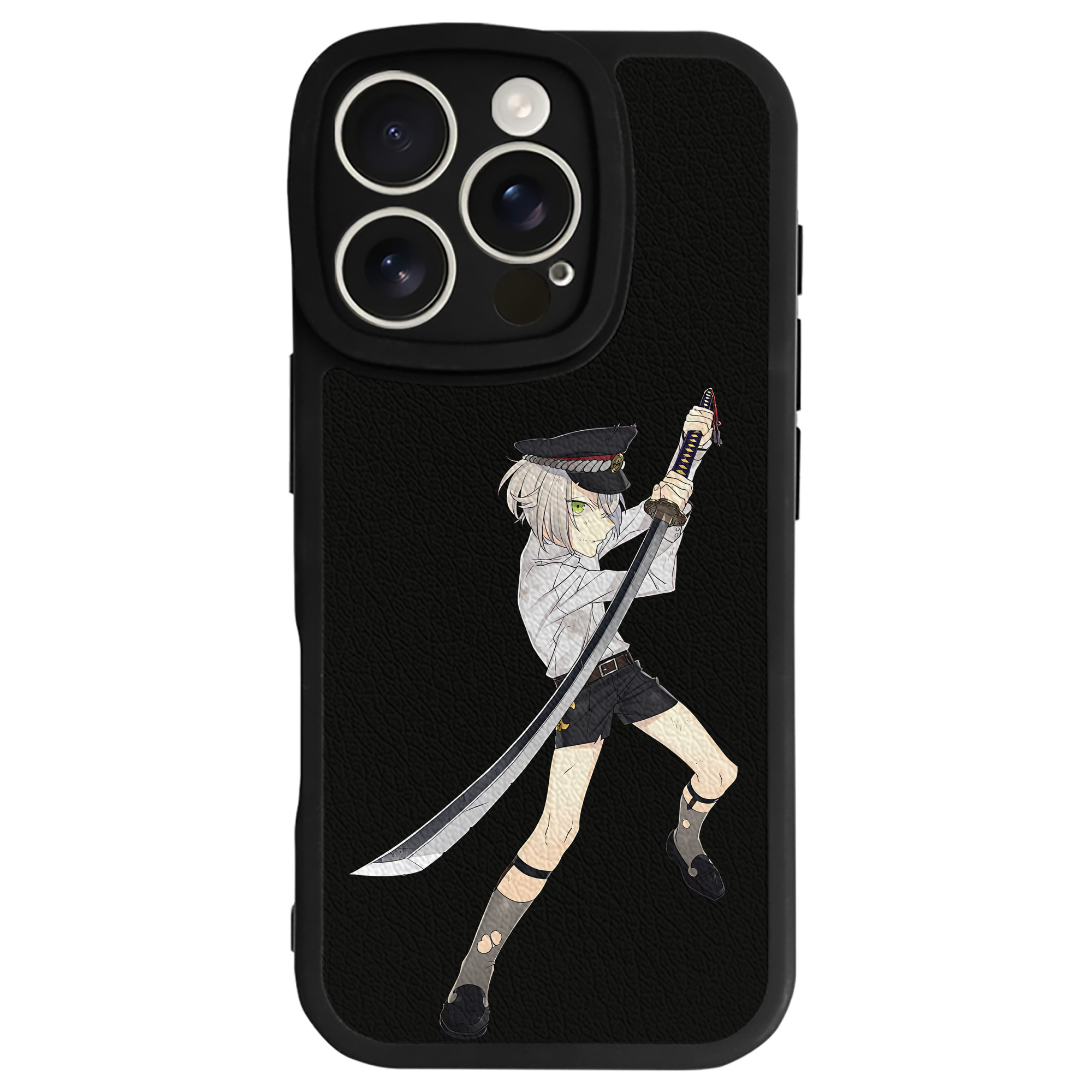 （画像用） 刀剣乱舞 Touken Ranbu 【iPhone 16シリーズ対応】シリコンスマホケース（レザー調） 材質：シリコン